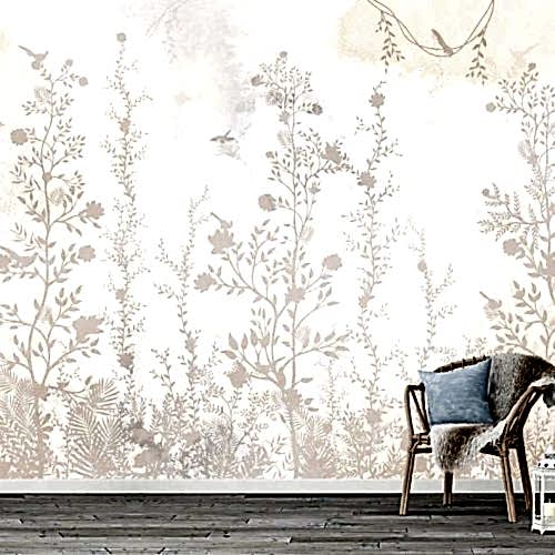 Pastel Renkli Floral Duvar Kağıdı